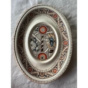 Vintage dish plate pottery Wedgwood William Brownfield & Son Medieval" . A1641